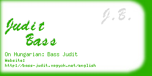 judit bass business card